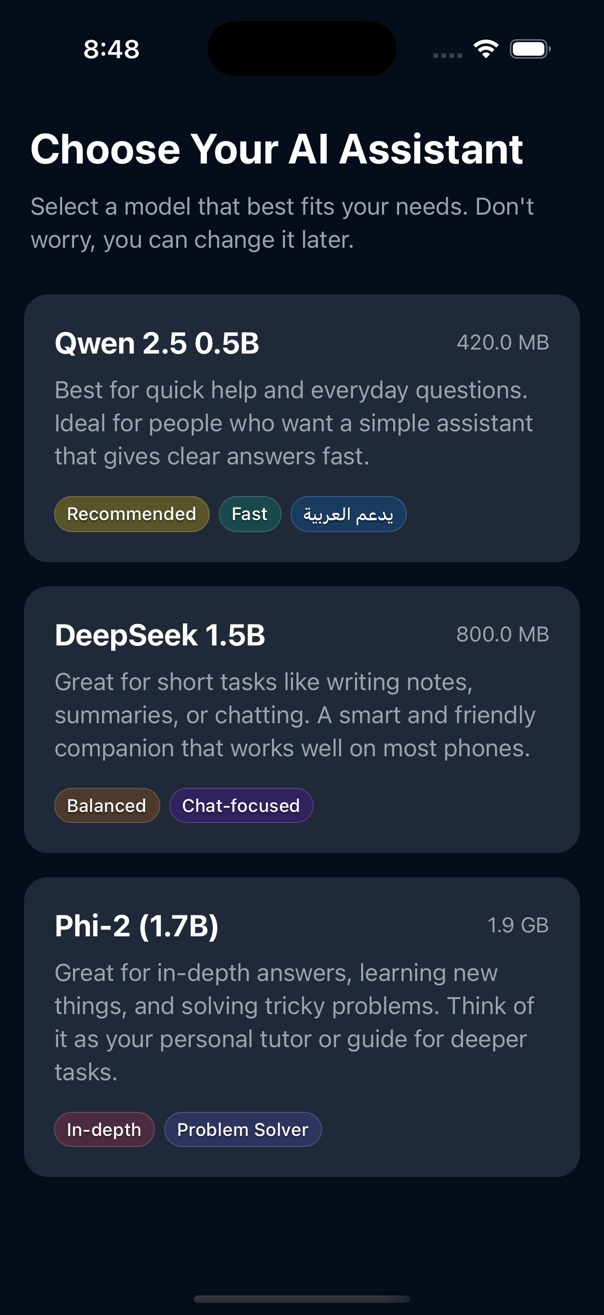 Choose Your AI