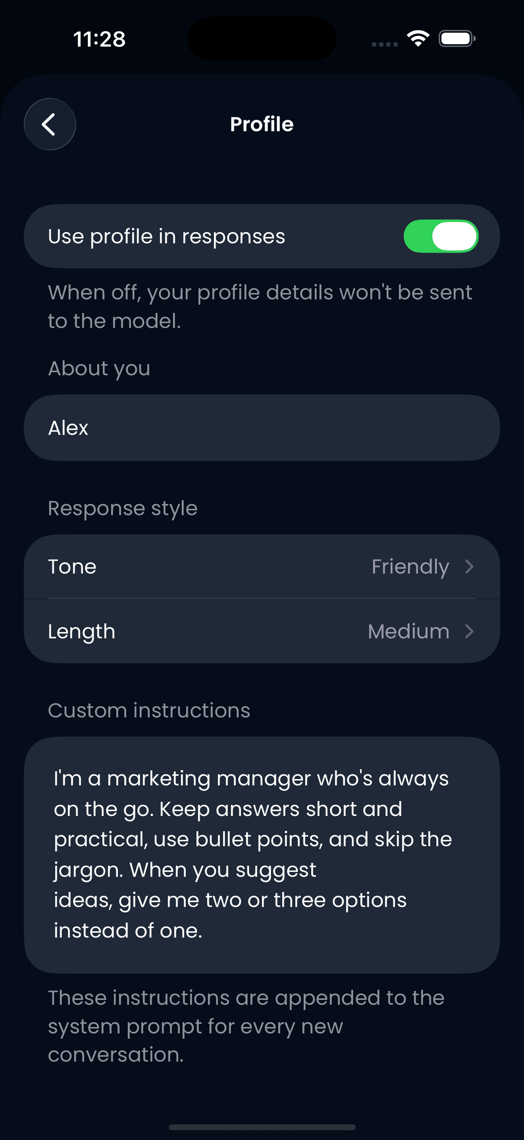 Personalize Your Experience